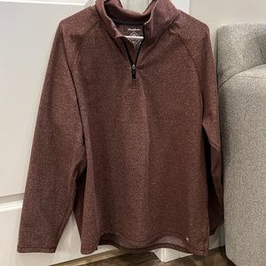 Flag & Anthem Medflex 1/4 Zip; Maroon Heather